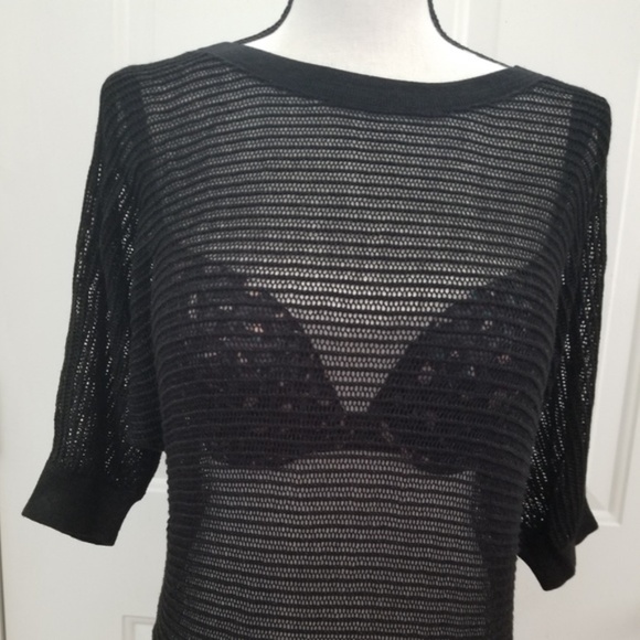 Takeout Other - Black mesh top